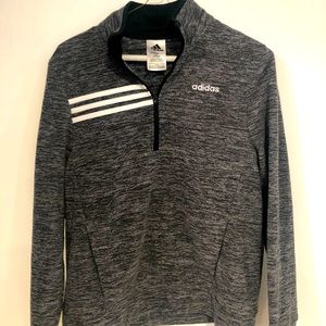 Adidas youth pullover fleece with half zipper